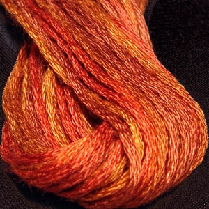 Valdani, 6 Strand Cotton Floss, O510, Terracotta Twist, Embroidery Floss, Punch Needle, Embroidery, Penny Rugs, Sewing Accessory