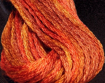 Valdani, 6 Strand Cotton Floss, O510, Terracotta Twist, Embroidery Floss, Punch Needle, Embroidery, Penny Rugs, Sewing Accessory