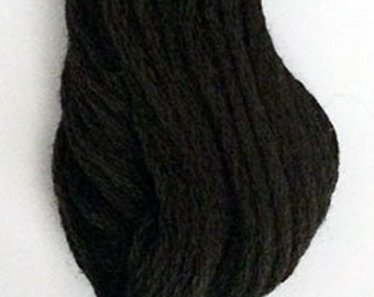 Valdani, 6 Strand Cotton Floss, 8123, Brown Black Dark, Embroidery Floss, Variegated Floss, Hand Dyed Floss, Wool Applique, Punch Needle