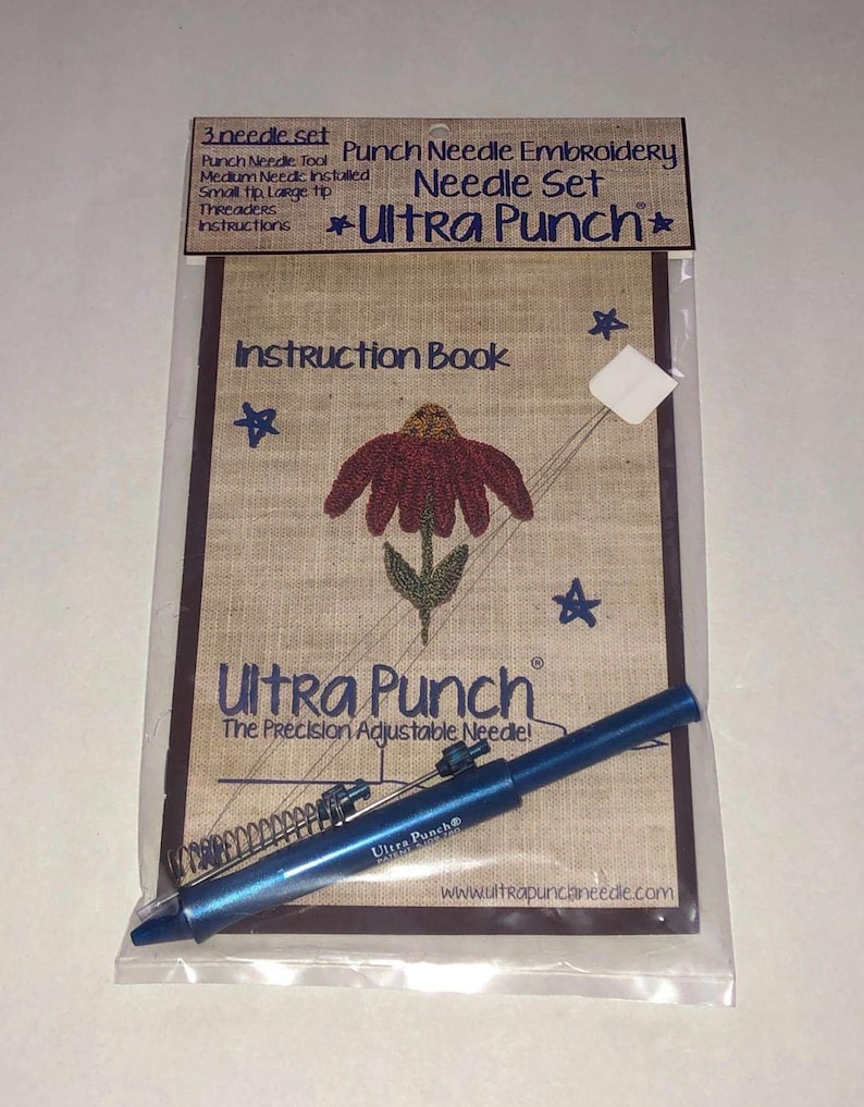 Ultra Punch, Ultra Punchneedle, Ultra Punch Needle, Embroidery, Surgical Steel Needles, Punch Needle Embroidery, Threaders UltraPunch Needle