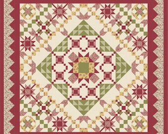 Quilt Fabric or KIT, French Market,  Floral, Gingham, Flower Buds, French Reproduction Fabric, Jera Brandvig, Maywood Studio, FABRIC or KIT
