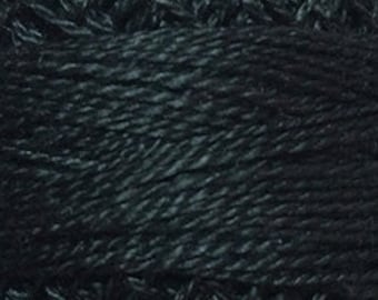 Valdani Size 12, 8113, Valdani Perle Cotton, Black Dark, Punch Needle, Embroidery, Penny Rugs, Primitive Stitching, Sewing Accessory,