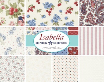 Quilt Fabric, Isabella, Patriotic Fabric, American Flag, Americana, Paisley, Stars, Stripes, Minick & Simpson, Moda Fabrics