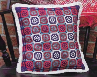 Counted Cross Stitch, Lucky Thirteen Coverlet, Modern Organics, Coverlet Museum, Reproduction, Summer House Stitche Workes, PATTERN ONLY