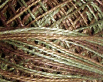 Valdani Thread, Size 12, O565, Valdani Perle Cotton, Icy Leaves, Punch Needle, Embroidery, Penny Rugs, Primitive Stitching, Sewing Accessory