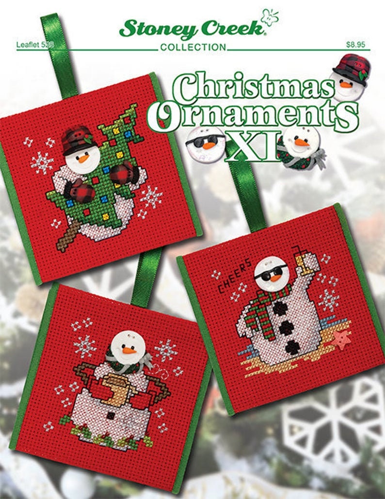 Counted Cross Stitch Pattern Christmas Ornaments XI Etsy