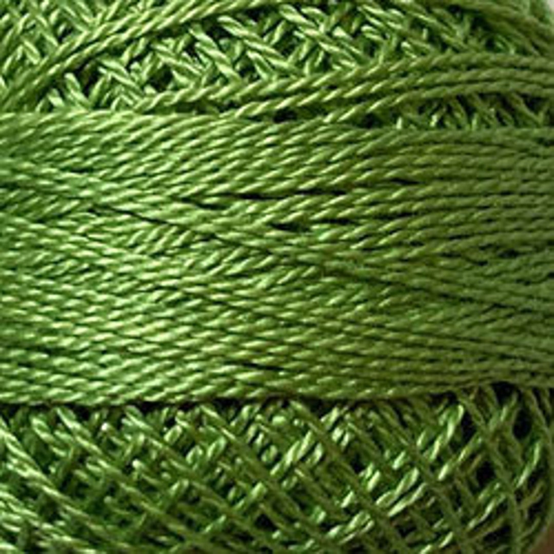 Lime Thread Valdani Thread, Size 8, 19 Deep Lime, Perle Cotton, Punch Needle ...