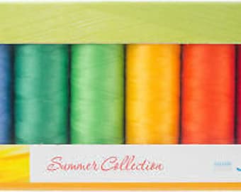 Mettler Thread, Summer Collection, Silk Finish Cotton, Thread Set, Embroidery Thread, Sewing Thread, Quilting Thread, Hand Sewing Thread