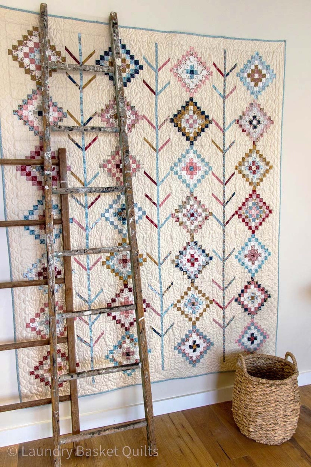 Quilt Pattern, Mother of the Bride, Pieced Lap Quilt, Wall Hanging, Fat ...