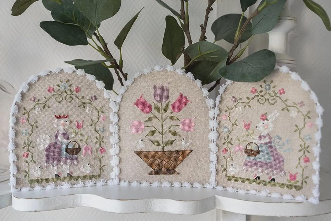 Counted Cross Stitch Pattern, Une Journee Au Printemps, A Day in Spring ...