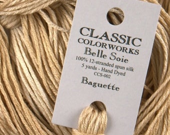 Belle Soie, Baguette, Classic Colorworks, 5 YARD Skein, Hand Dyed Silk, Embroidery Silk, Counted Cross Stitch, Hand Embroidery Thread