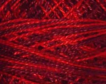 Valdani Thread, Size 8, M43, Valdani Perle Cotton, Vibrant Reds, Punch Needle, Embroidery, Penny Rugs, Primitive Stitching, Sewing Accessory