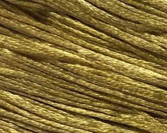 Weeks Dye Works, Cornsilk, WDW-1123, 5 YARD Skein, Hand Dyed Cotton, Embroidery Floss, Counted Cross Stitch, Embroidery, PunchNeedle
