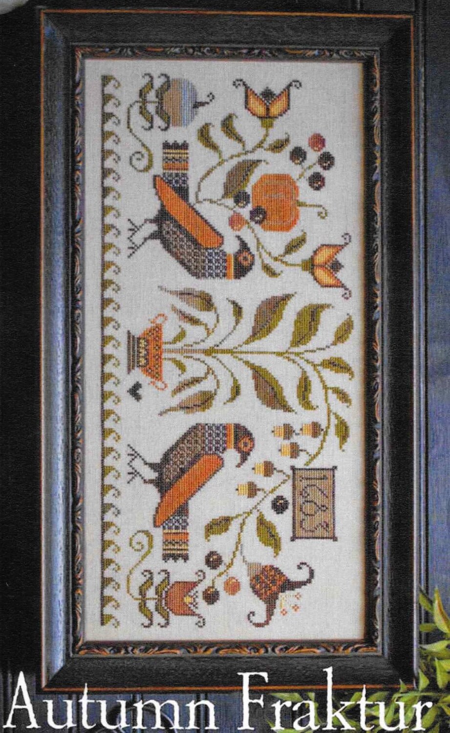 Counted Cross Stitch Pattern, Autumn Fraktur, Autumn Decor ...