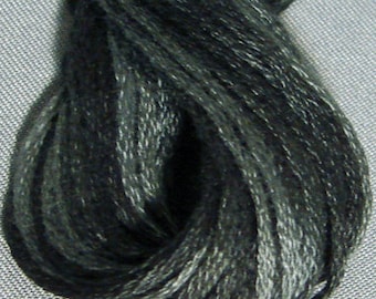 Valdani, 6 Strand Cotton Floss, H211, Blue Black, Embroidery Floss, Variegated Floss, Hand Dyed Floss, Wool Applique, Punch Needle