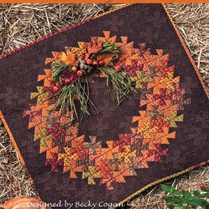 Quilt Pattern, Twister Harvest, Fall Decor, Rustic Decor, Pinwheel Quilt, Thanksgiving, Fall Quilt, Harvest, Need'l Love,, PATTERN ONLY