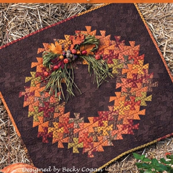 Quilt Pattern, Twister Harvest, Fall Decor, Rustic Decor, Pinwheel Quilt, Thanksgiving, Fall Quilt, Harvest, Need'l Love,, PATTERN ONLY