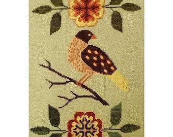 Counted Cross Stitch, Lovely Dove, Country Chic, Farmhouse Decor, Flower Motifs, Gigi Reavis, The Artsy Housewife, PATTERN ONLY