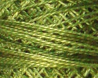 Valdani Thread, Size 12, O519, Valdani Perle Cotton, Green Olives, Embroidery Thread, Punch Needle, Embroidery, Penny Rugs, Sewing Accessory