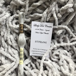 Chenille Trim, Sterling, Lady Dot Creates, Hand Dyed Chenille, Cotton Chenille Trim, Sewing Notion, Sewing Accessory, Sewing Trim