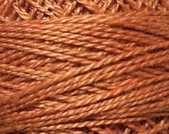 Valdani Thread, Size 12, 68, Golden Rust, Perle Cotton, Embroidery, Penny Rugs, Punch Needle, Primitive Stitching, Sewing Accessory