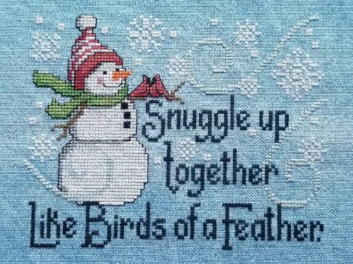 PRIMROSE COTTAGE STITCHES Snow Friends Counted Cross Stitch Pattern Pattern Only Snowmen Winter