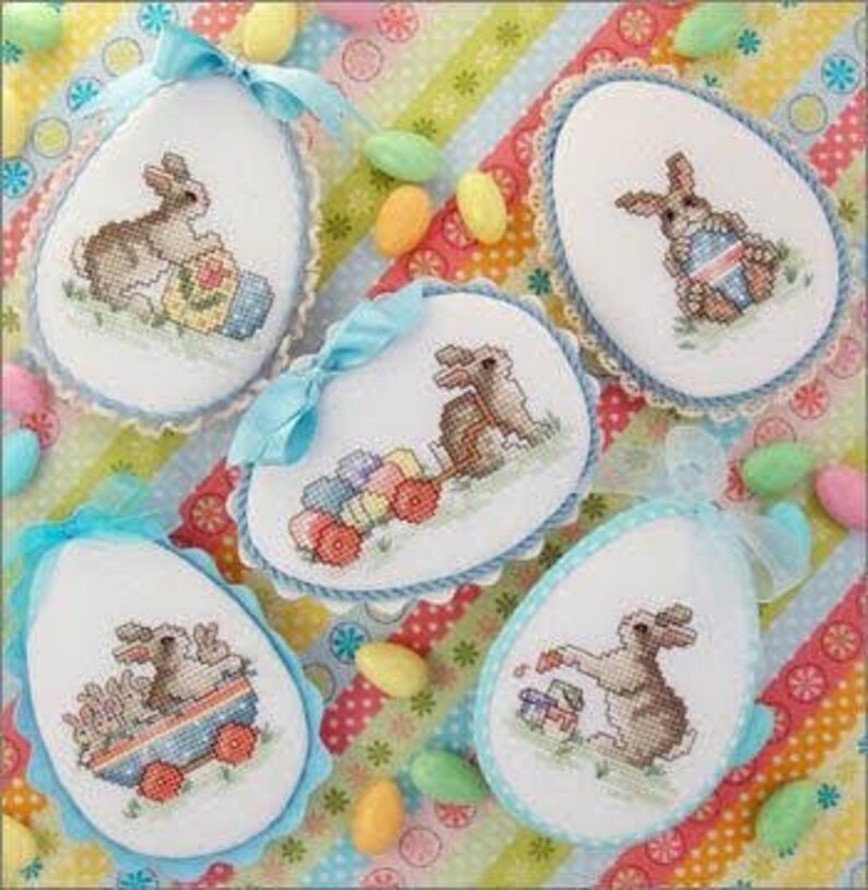 Counted Cross Stitch Pattern Easter Parade Easter Decor Etsy