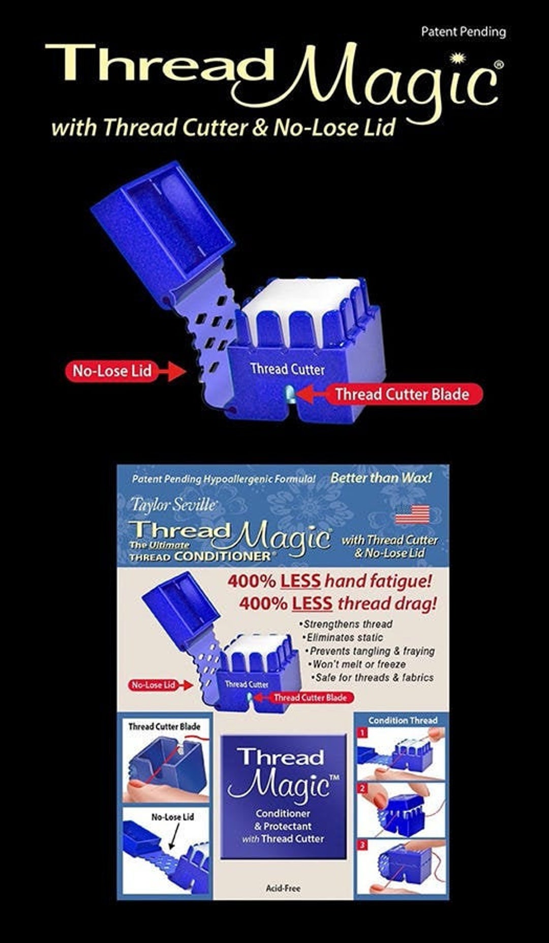 Thread Magic Cube, Thread Conditioner, Thread Strengthener