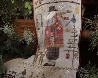 Counted Cross Stitch Pattern, Olaf's Stocking, Christmas Stocking, Christmas Decor, Crowns, Holiday Charms, Shepherd's Bush, PATTERN ONLY