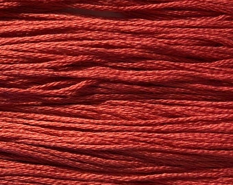 Weeks Dye Works, Bluecoat Red, WDW-6850, 5 YARD Skein, Hand Dyed Cotton, Embroidery Floss, Counted Cross Stitch, Embroidery, PunchNeedle