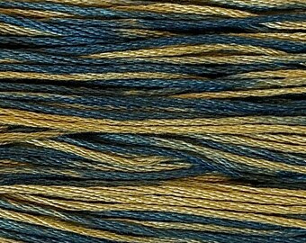 Weeks Dye Works, Eucalyptus, WDW-2146, 5 YARD Skein, Hand Dyed Cotton, Embroidery Floss, Counted Cross Stitch, Embroidery, Over Dyed Cotton