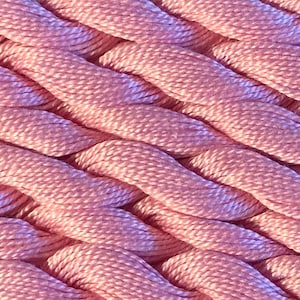 DMC Pearl Cotton, Size 5, DMC 3689, Mauve Light, Embroidery Thread, Punch Needle, Penny Rugs, Primitive Stitching, Wool Applique