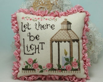 Counted Cross Stitch Pattern, Let There Be Light, Country Chic, Lantern Series, Autumn Decor, KiraLyn's Needlearts, PATTERN ONLY