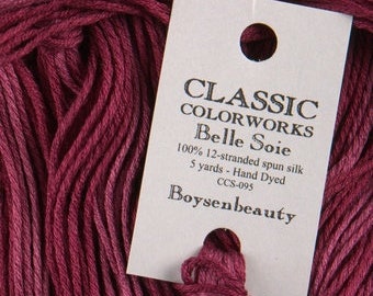 Belle Soie, Boysenbeauty, Classic Colorworks, 5 YARD Skein, Hand Dyed Silk, Embroidery Silk, Counted Cross Stitch, Hand Embroidery Thread