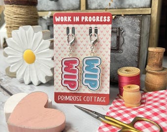 Scissor Fob, Work in Progress, WIP, Scissor Charm, WIP Charms, Zipper Pull, Lindsey Weight, Primrose Cottage