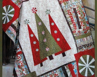 Quilt Pattern, Step Into Christmas, Christmas Decor, Holiday Decor, Christmas Quilt, Twin Quilt, Jelly Roll, Abbey Lane Quilts, PATTERN ONLY