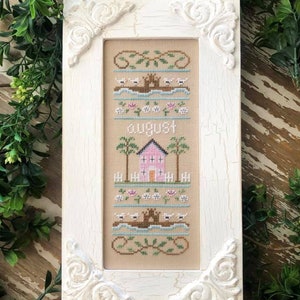Counted Cross Stitch, Sampler of the Month, Christmas Decor, Cottage Decor, Evergreen, Country Cottage Needleworks, PATTERN ONLY image 7
