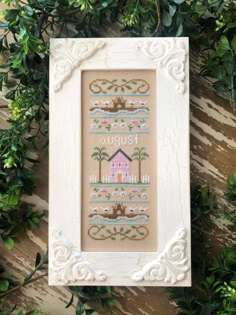 Counted Cross Stitch, Sampler of the Month, Christmas Decor, Cottage Decor, Evergreen, Country Cottage Needleworks, PATTERN ONLY image 7