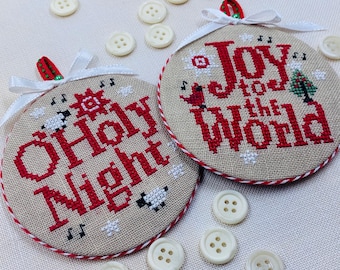 PRE-Order, Counted Cross Stitch Pattern, Joyful Christmas Ornaments 2025, Christmas Decor, Bowl Fillers, Stitches by Ethel, PATTERN ONLY
