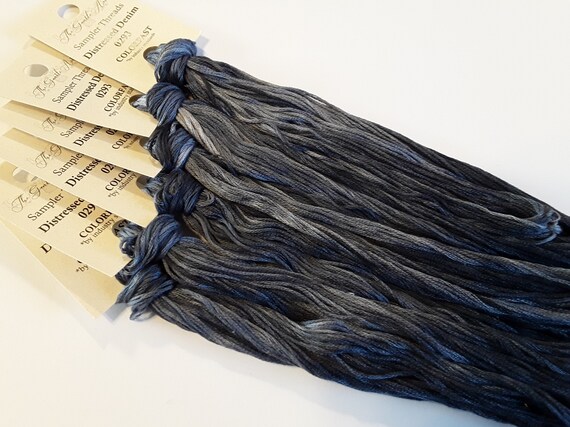 Gentle Art, Sampler Threads, Distressed Denim, 0293, 10 YARD Skein,  Embroidery Floss, Counted Cross Stitch, Wool Applique, Penny Rugs - Etsy