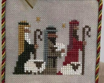 Counted Cross Stitch, Shepherd Frill, Christmas Decor, Sheep, Stars, Pillow Ornament, Bowl Filler, Heart in Hand, PATTERN ONLY