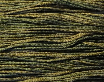 Weeks Dye Works, Tarragon, WDW-2199, 5 YARD Skein, Hand Dyed Cotton, Embroidery Floss, Counted Cross Stitch, Hand Embroidery, PunchNeedle