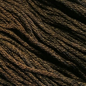 Gentle Art, Sampler Threads, Dark Chocolate, #1170, 10 YARD Skein, Embroidery Floss, Counted Cross Stitch, Hand Embroidery Thread