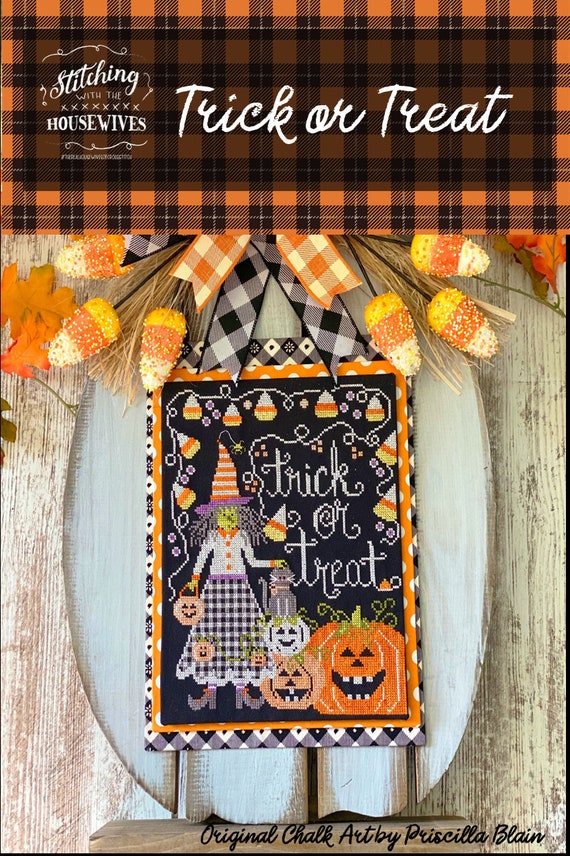 Trick or treat cross stitch pattern Halloween cross stitch -  Portugal