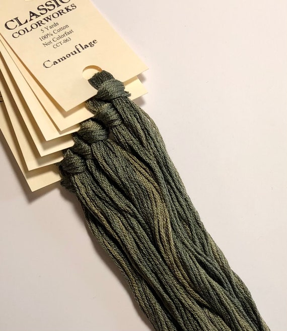 Classic Colorworks, Camouflage, CCT-063, 5 YARD Skein, Hand Dyed