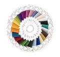 Glisten, #01 to #60, Sparkling Wool Braid, Needlepoint, Cross Stitch, Wool Braid Thread Pack, Merino Wool, Metallized, Rainbow Gallery