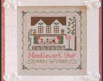 Counted Cross Stitch, The Needlework Shop, Country Rustic, Flower Motifs, Border, Cottage Chic, Country Cottage Needleworks, PATTERN ONLY