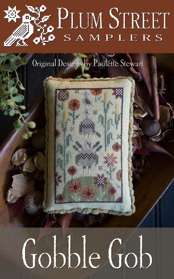 Counted Cross Stitch Pattern, Gobble Gob, Turkeys ...