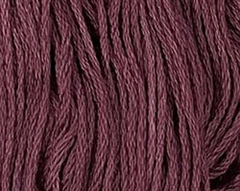 Valdani, 6 Strand Cotton Floss, 883, Distant Mauve Dark, Embroidery Floss, Variegated Floss, Hand Dyed Floss, Wool Applique, Punch Needle
