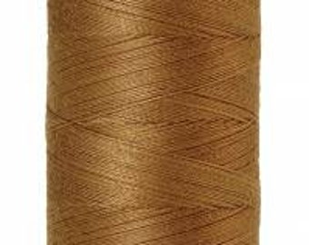 Mettler Thread, Dark Tan, #0287, 60wt, Solid Cotton, Silk Finish Cotton, Embroidery Thread, Sewing Thread, Quilting Thread, Sewing Thread